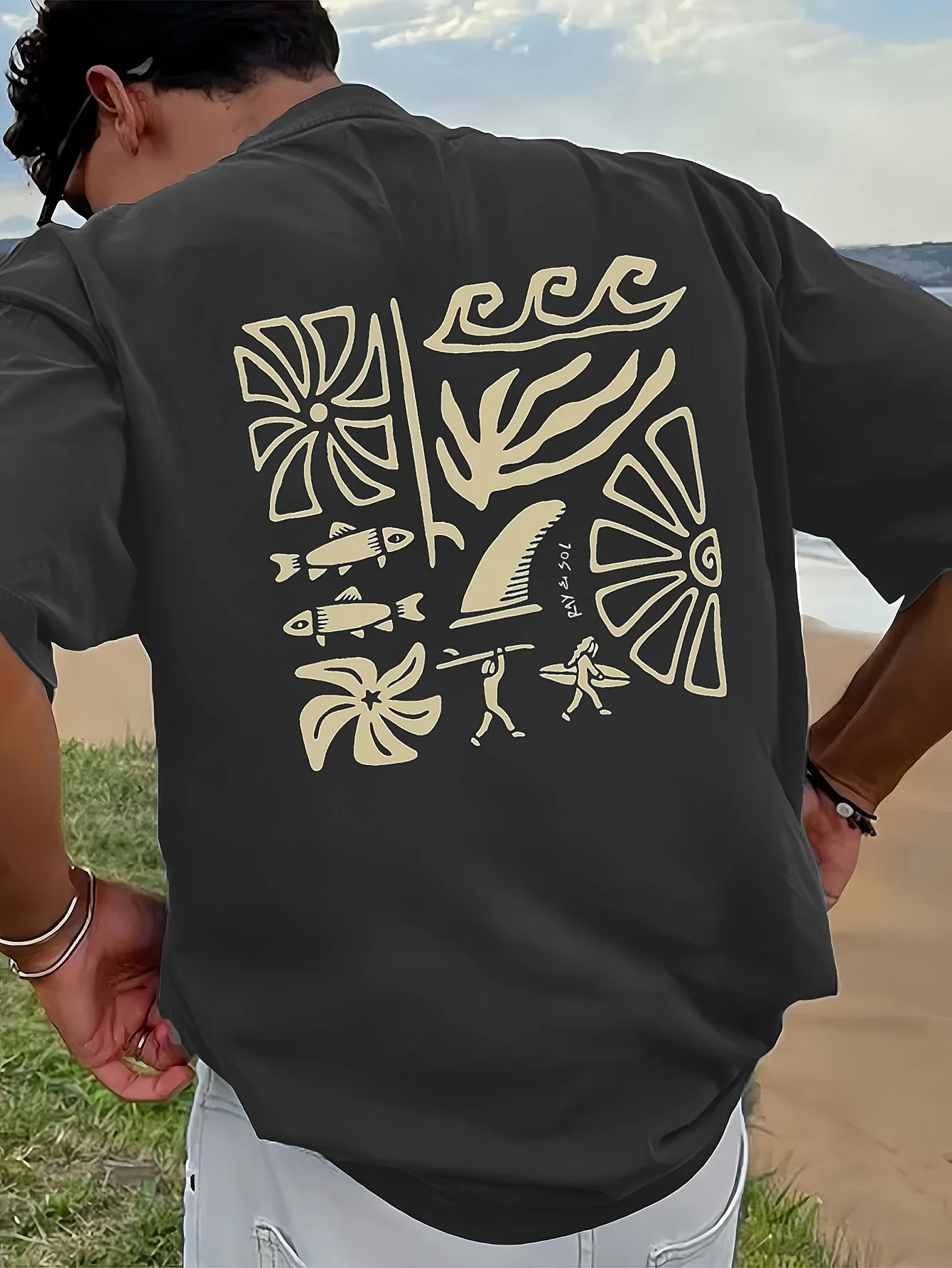 Ocean Icons Graphic Tee - Premium Lightweight Surf T-Shirt